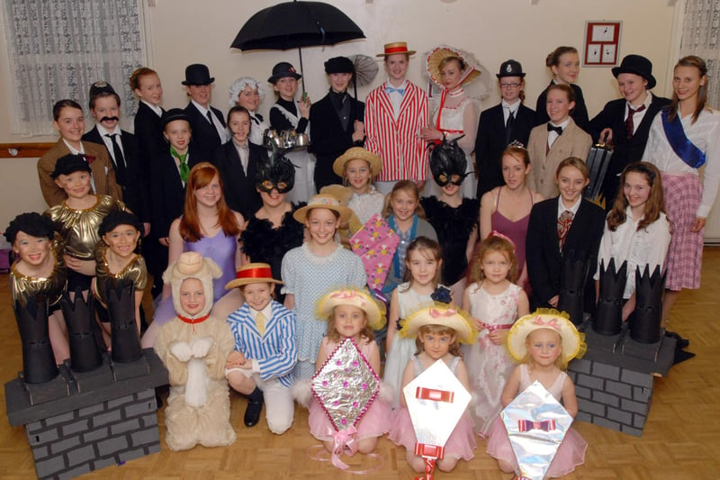 Members of the Christine March School of Dance perform Mary Poppins at their 2008 dress rehearsal
