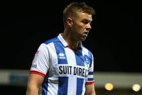 Nicky Featherstone made his Hartlepool United return in the defeat at Boreham Wood. (Credit: Michael Driver | MI News)