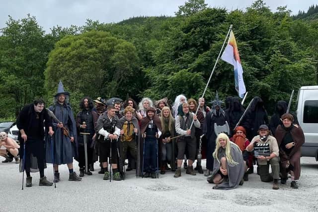The fellowship of friends completed a Three Peaks Challenge dressed as Lord of the Rings characters last year.