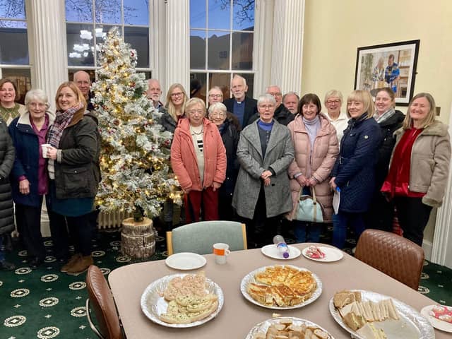 Hartlepool Foodbank staff, volunteers and partner agencies mark its 10th anniversary at the Hospital of God at Greatham.