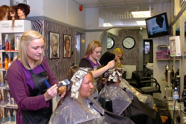 Hamiltons hairdressers on Murray Street, Hartlepool were nominated in a Hairdresser of the Year competition in 2013.