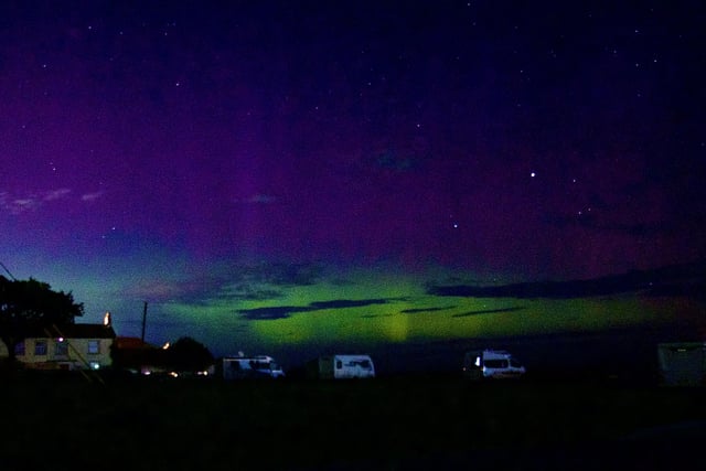Andrew Cooper, from Manchester, managed to capture this shot of the aurora whilst staying in a caravan at Crimdon.