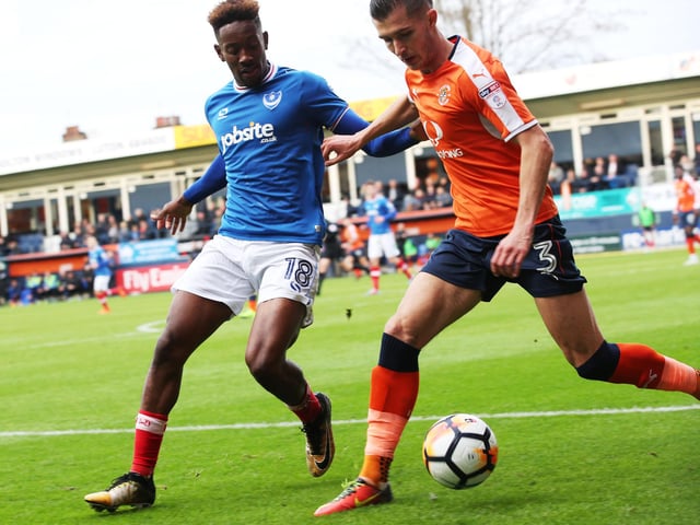 Former Pompey loanee is coming to the end of his deal at Kenilworth Road, has featured just twice this season in the Championship and will be available in January.