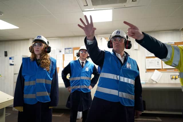 The visit to Liberty Steel came just days before the Hartlepool by-election. Picture: Ian Forsyth/Getty Images.