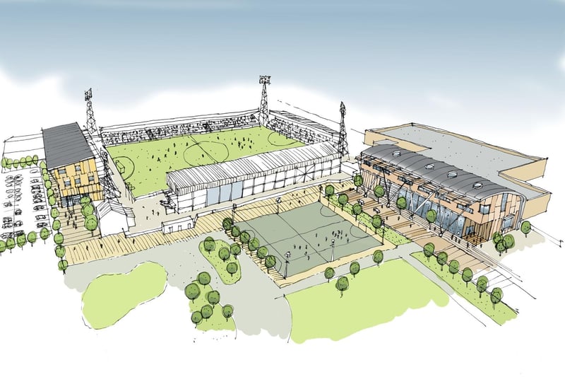 The £100m scheme included a new 3,000-seat stand complete with hotel at Hartlepool United's Victoria Park ground plus an upgraded Mill House swimming pool. Pools' ownership changes saw the 2013 idea fade although the club and council are now working together on new regeneration plans.