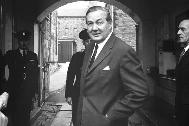 Former Prime Minister James Callaghan on a visit to the North East. In 1976, he wrote to Evelyn to thank her for sending him a cake.