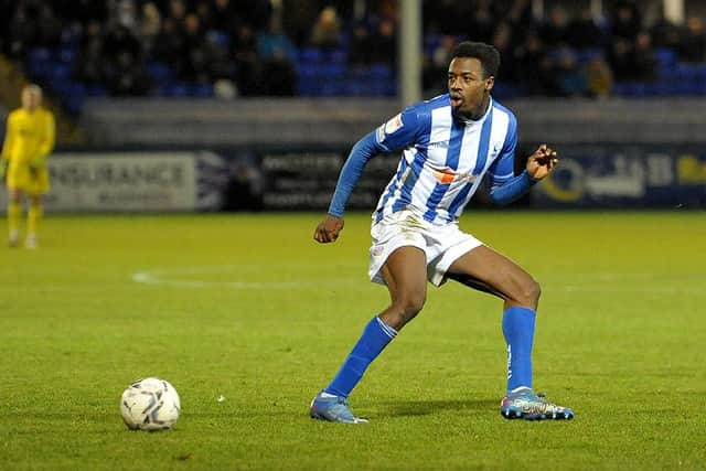 Timi Odusina impressed against Rochdale on Wednesday evening (Picture by FRANK REID)