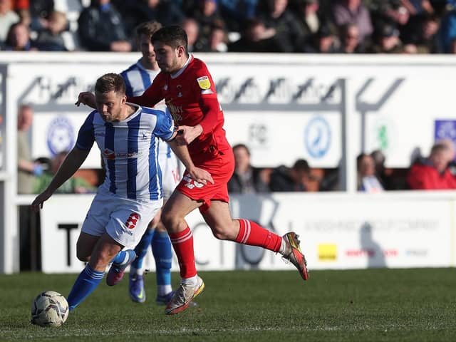 Nicky Featherstone of Hartlepool United in action. (Credit: Mark Fletcher | MI News)