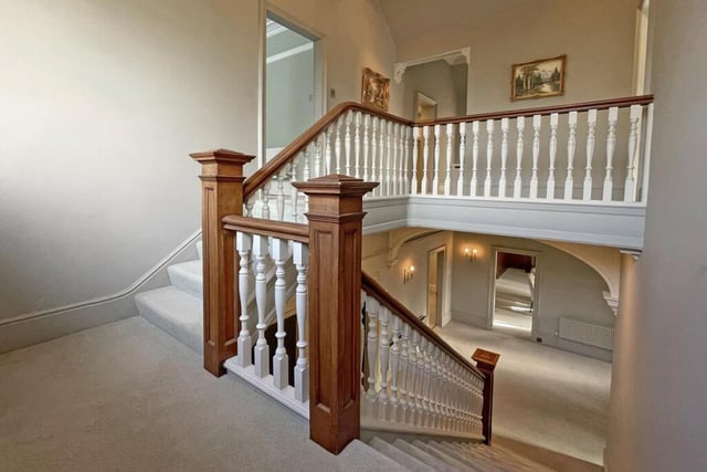 Here is one of the grand staircases leading from one floor to another.
