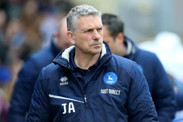 Hartlepool United continue to show their 'Never Say Die' attitude under manager John Askey. (Photo: Mark Fletcher | MI News)