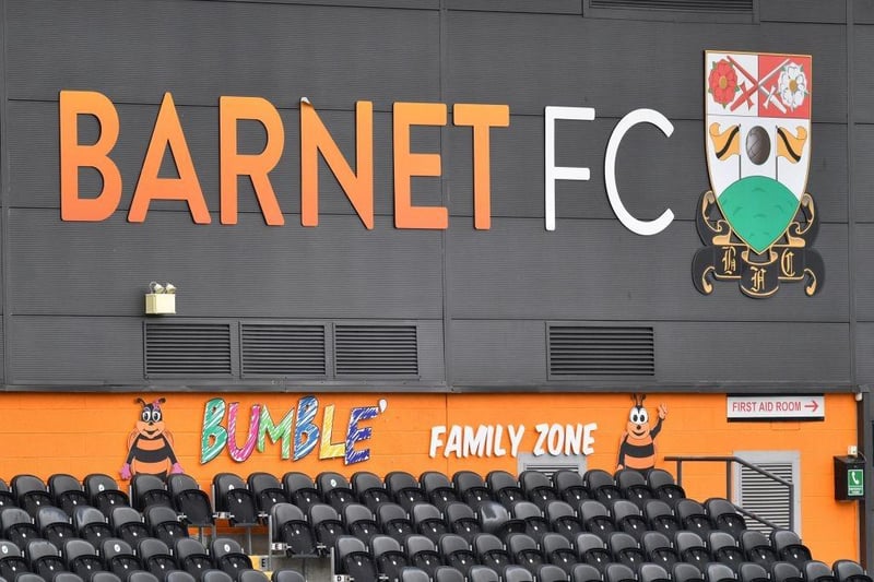 Barnet have already confirmed a couple of new signings in defender Adebola Oluwo from Chelmsford and winger Sam Barratt from Maidenhead. The Bees have also confirmed a new contact for goalscoring midfielder Harry Pritchard (Photo by JUSTIN TALLIS/AFP via Getty Images)