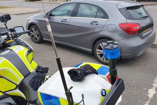 "A38. Driver of this Mercedes spotted by our #OpTramline HGV crew texting and not wearing a seatbelt. Stopped to find it also has no insurance."