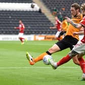 Middlesbrough's Hayden Coulson attempts a cross during Thursday's defeat at Hull City.