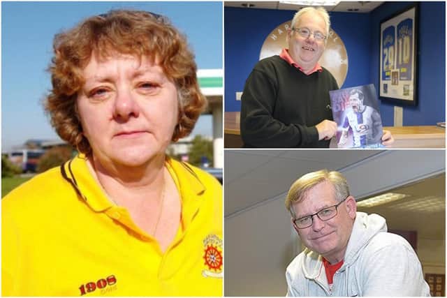 (clockwise from left) Pauline McSweenie, Ron Harnish and Neil Appleyard