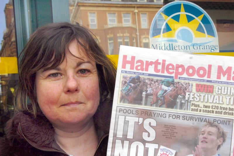 .........on the Hartlepool Mail in 2009.