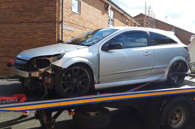 Police seized the car on Thursday, September 16./Photo: Hartlepool Neighbourhood Police Team
