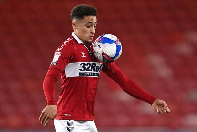 Marcus Tavernier started as a left wing-back for Middlesbrough against Plymouth.
