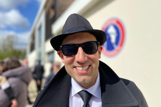 Kris Grey, Joe Grey's dad, was another who got in the spirit of things at the weekend, dressing as a Blues Brother to watch his son end an impressive season on a high, scoring the fourth goal and having a hand in the other three.