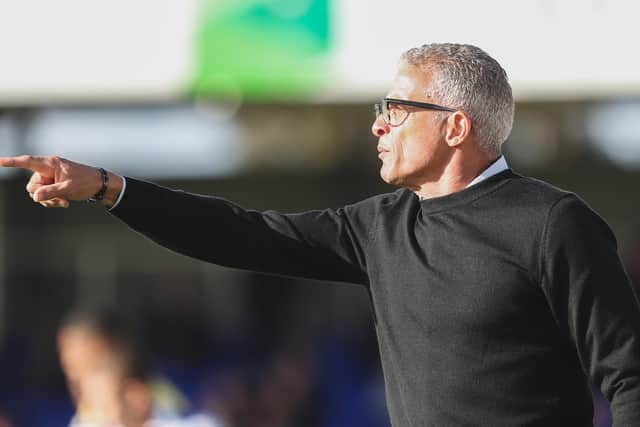 Keith Curle took his first game as interim manager of Hartlepool United against Gillingham. (Credit: Mark Fletcher | MI News)