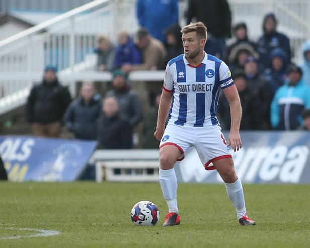 Nicky Featherstone rescued a point for Hartlepool United against Stevenage. (Photo: Michael Driver | MI News)