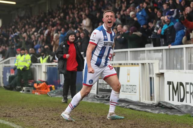Hartlepool United closed the gap at the bottom of the table as they continue in their battle for League Two survival. (Photo: Mark Fletcher | MI News)