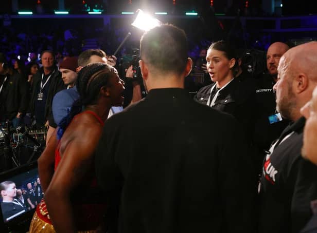 Savannah Marshall and Claressa Shields have clashed ahead of their fight agreement which is set for September. (Photo by Huw Fairclough/Getty Images)