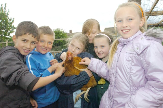St Joseph's Primary School pupils had a great time on their trip to the allotment in 2009.