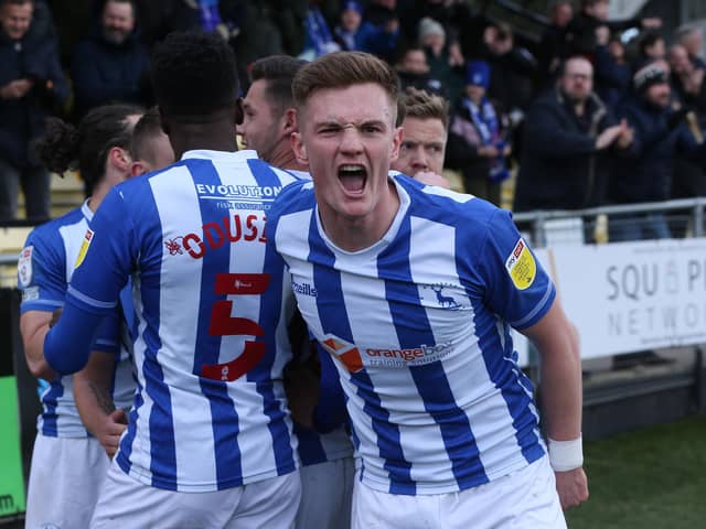 Hartlepool United celebrated their third away win in four games at Harrogate Town. (Credit: Mark Fletcher | MI News)