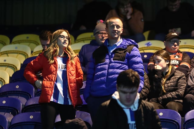 Just over 300 Hartlepool United supporters made the trip to the One Call Stadium. (Credit: Mark Fletcher | MI News)