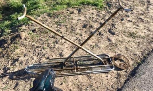 Julie Howard found this ironing board among dumped items.