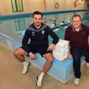 Ben Holden and Alan Tebbett by High Tunstall's swimming pool which has been opened up to adult swimmers in the town.