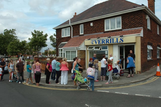 Queuing at Verrills in 2010. Does this bring back memories?