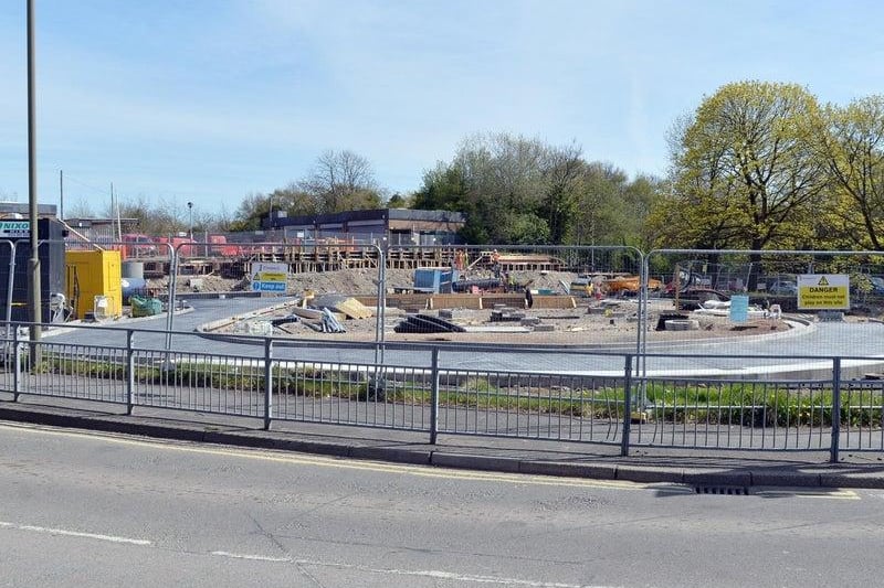 Building work on the new McDonald's at West Bars is progressing well. The restaurant is due to open in the summer.
