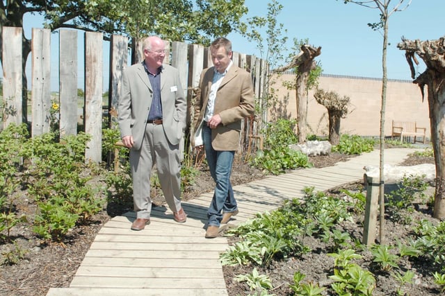 Site manager Dave Braithwaite was pictured with garden designer Chris Beardshaw in this reminder from 13 years ago.