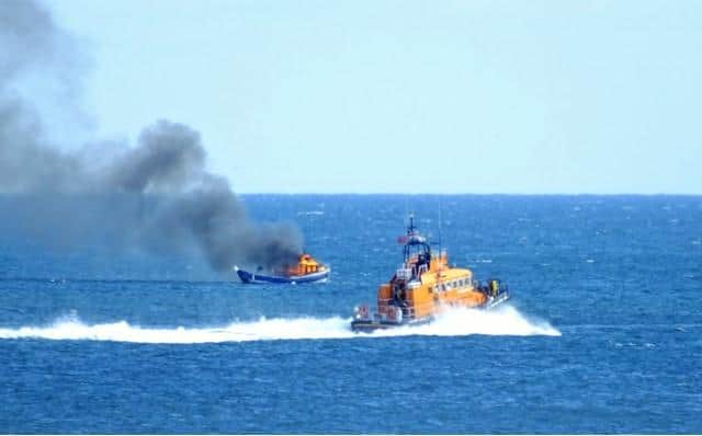 Two Hartlepool RNLI lifeboats were called to the incident./Photo:Steven Barker