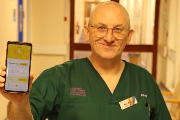 Neil Parks, alcohol care team associate practitioner at North Tees and Hartlepool NHS Foundation Trust, encourages people to use the Try Dry app.