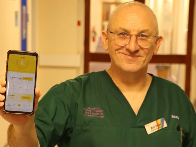 Neil Parks, alcohol care team associate practitioner at North Tees and Hartlepool NHS Foundation Trust, encourages people to use the Try Dry app.