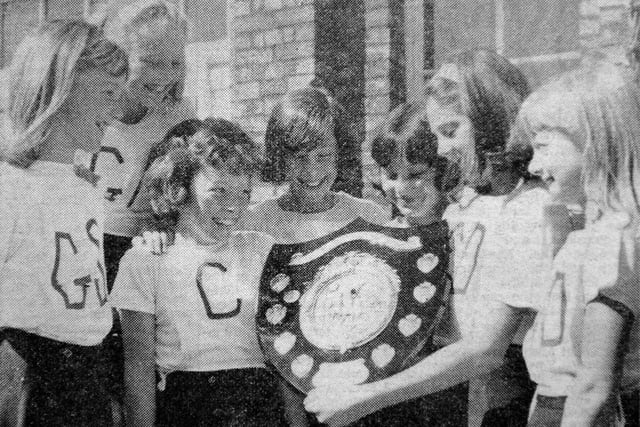 Jesmond Road Junior Girls were the winners of the Junior Inter-Schools Netball Shield in 1967. Pictured, left to right, are Judith Wilson, Susan James, Gillian Walker, Jacqueline Dobson, Joyce Hunter, Sheila Markwell and Caroline Campbell.