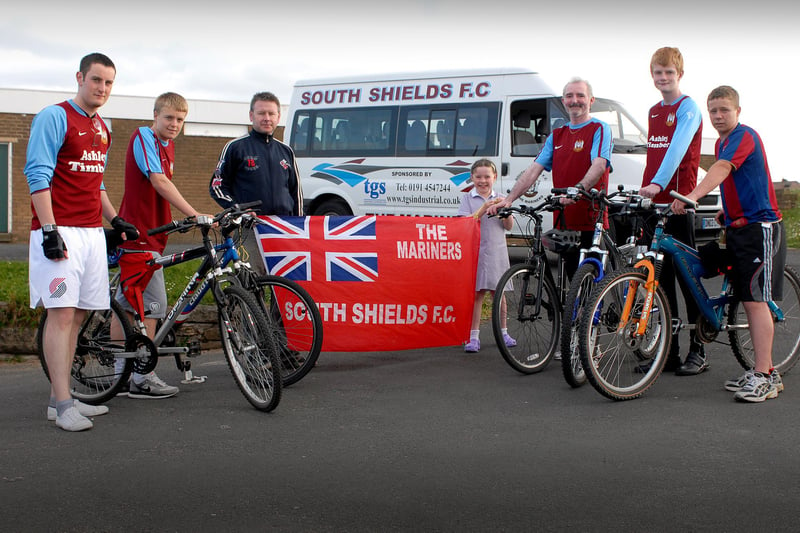 Supporters of South Shields FC were cycling coast to coast to raise money for the club 11 years ago. Were you a part of the cycling team?