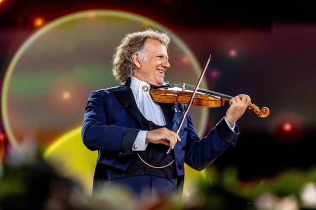 Violinist and conductor Andre Rieu will be entertaining audiences across the UK and Ireland in 2027