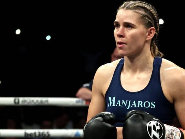 Savannah Marshall has hinted at potential fight news. (Photo by James Chance/Getty Images)