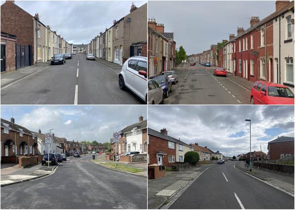 Some of the streets where latest figures suggest the most crime is reportedly taking place across town.