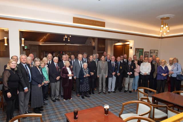 Family and friends of the Bunting family join members at Seaton Carew Golf Club as the lounge is renamed.