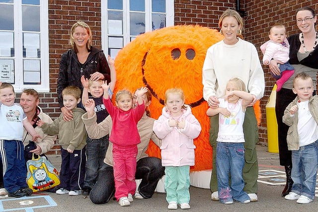 Big Foot joined the pupils and parents for this scene at Billingham South Primary School during Walk To School Week in 2007.