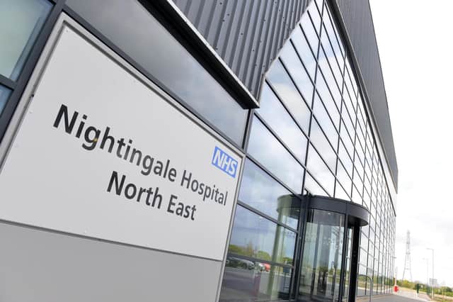 The NHS Nightingale Hospital North East in Sunderland.