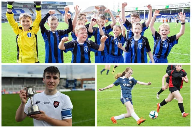 Just three of the dozens of the pictures our photographers took at the Hartlepool schools' football finals at the Suit Direct Stadium.