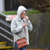 Sarah Graham pictured leaving Teesside Magistrates Court on February 21.