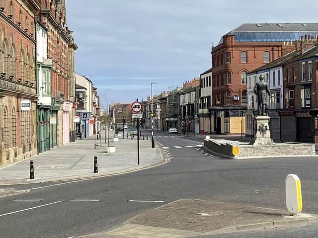 Church Street, pictured during lockdown. Grants are on offer as part of efforts to improve the town centre area.