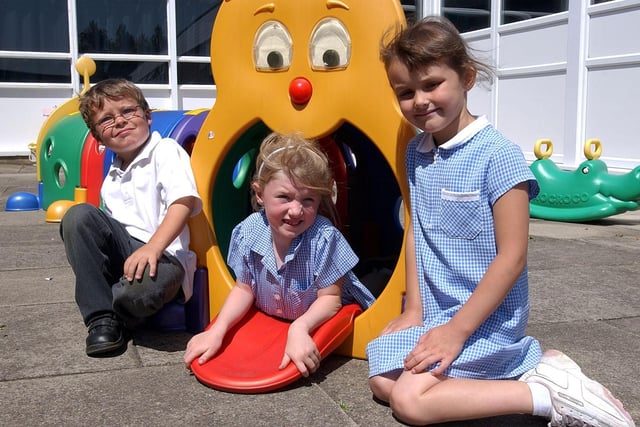 New starters at Greatham Village Primary School in January 2003.