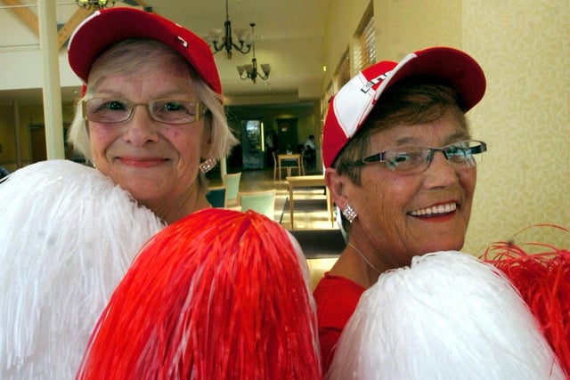 Judith Hughes and Sheila Boagey were determined to get into the spirit of the occasion at Hartfields in Hartlepool in 2009.